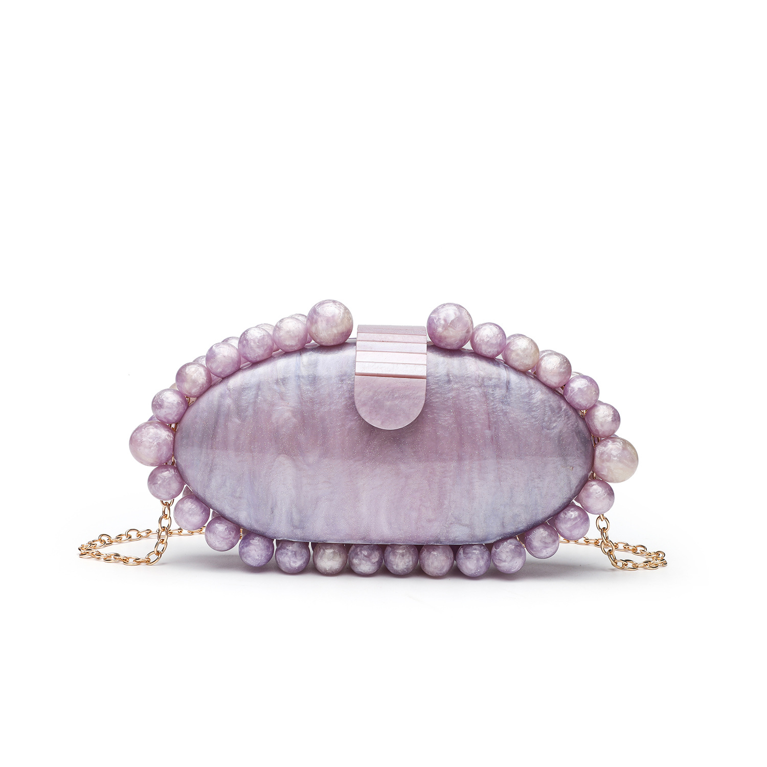 Luxury Bags Trend 2025 - Pochette élégante en marbre acrylique, sac